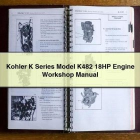 Kohler K-Serie Modell K482 18 PS Motor Werkstatt Handbuch