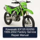 Kawasaki KX125 KX250 1999-2002 Factory Service Repair Manual
