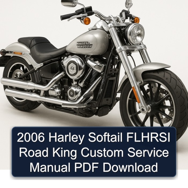 2006 Harley Softail FLHRSI Road King Custom Service Manual PDF Download