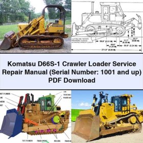 Komatsu D66S-1 Raupenlader Servicehandbuch