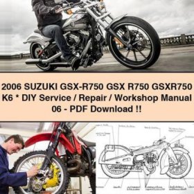 Suzuki GSX-R750 K6 (2006) - Werkstatt-Handbuch (PDF)