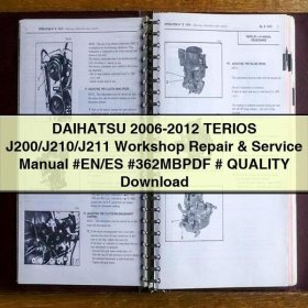 Daihatsu Terios J200/J210/J211 Werkstatt- und Reparaturhandbuch (2006-2012)