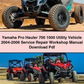 Yamaha Pro Hauler 700/1000 Werkstatt-Handbuch 2004-2006