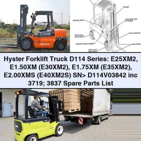Gabelstapler Hyster D114 Serie: E25XM2, E1.50XM (E30XM2), E1.75XM (E35XM2), E2.00XMS (E40XM2S) SN onerror=