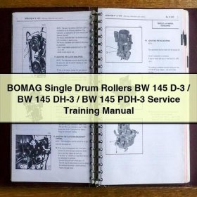 BOMAG Tandemwalzen BW 145 D-3 / BW 145 DH-3 / BW 145 PDH-3 Servicehandbuch