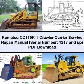 Komatsu CD110R-1 Raupenfahrzeug - Servicehandbuch