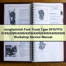 Jungheinrich Stapler DFG/TFG 316S-550S Werkstatt-Reparaturanleitung