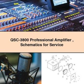 QSC-3800 Professional Amplifier Schematics for Service Repair Manual