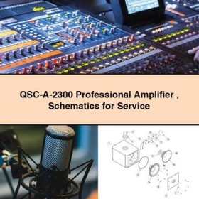 QSC-A-2300 Professional Amplifier Schematics for Service Repair Manual