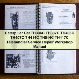 Caterpillar Cat TH336C - TH514C Teleskoplader Werkstatt Handbuch