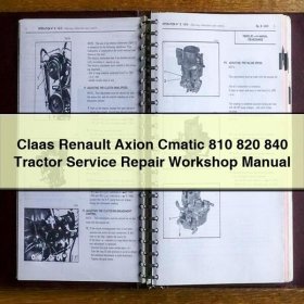 Claas Renault Axion Cmatic 810/820/840 Werkstatt Handbuch