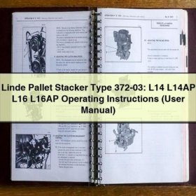 Linde Stapler Typ 372-03: L14 L14AP L16 L16AP Bedienungsanleitung (PDF)