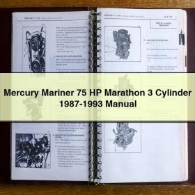 Mercury Mariner 75 PS Marathon 3-Zylinder (1987-1993) - Handbuch
