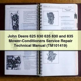 John Deere 625/630/635/830/835 Mähdrescher-Conditioner Service- und Reparaturhandbuch (TM101419)