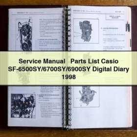 Casio SF-6500SY/6700SY/6900SY Digital Diary - Servicehandbuch und Ersatzteilliste (1998)