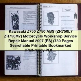 Kawasaki Z750 & Z750 ABS (2007) Werkstatt-Handbuch