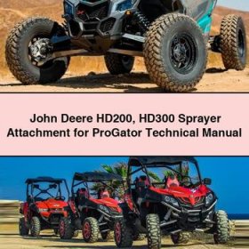 John Deere HD200 HD300 Sprayer Attachment for ProGator Technical Manual