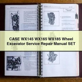 CASE WX145/WX165/WX185 Radlader-Reparaturanleitung