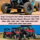Argo Conquest 8x8 Utility Vehicle Complete Workshop Service Repair Manual 1992-2006