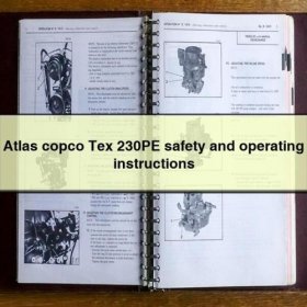 Atlas Copco Tex 230PE: Sicherheits- und Bedienungsanleitung