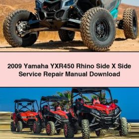 2009 Yamaha YXR450 Rhino Side X Side Service Repair Manual