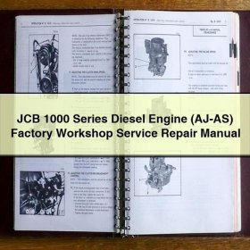 JCB 1000er Serie Dieselmotor (AJ-AS) Werkstatthandbuch
