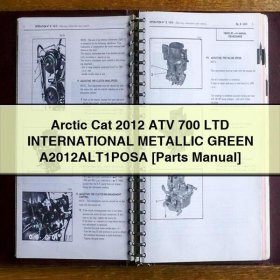 Arctic Cat ATV 700 LTD International Metallic Green - Teilehandbuch 2012