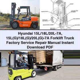 Hyundai Gabelstapler Werkstatthandbuch 15L/18L/20L-7A und 15L(G)/18L(G)/20L(G)-7A