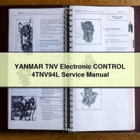 YANMAR TNV Electronic CONTROL 4TNV94L Reparaturhandbuch