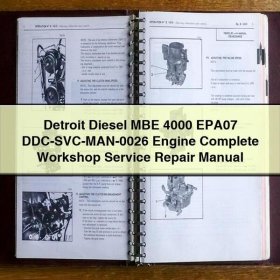 Detroit Diesel MBE 4000 EPA07 Werkstatt-Handbuch