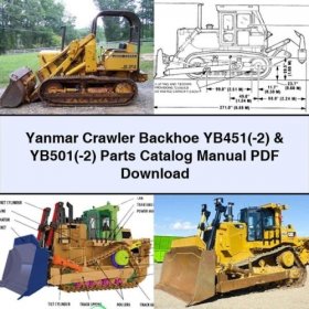 Yanmar Raupenbagger YB451(-2) & YB501(-2) Ersatzteilkatalog Handbuch PDF Download