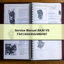 Service Repair Manual AKAI VS F441/450/455/490/497