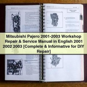 Mitsubishi Pajero (2001-2003): Werkstatt-Handbuch