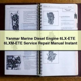 Yanmar Marine Dieselmotoren 6LX-ETE 6LXM-ETE Service- und Reparaturhandbuch (PDF)