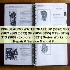 Seadoo Wasserfahrzeuge 1994 - Werkstatt- und Servicehandbuch
