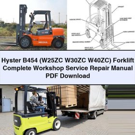 Hyster B454 (W25ZC, W30ZC, W40ZC) Werkstatt-Handbuch