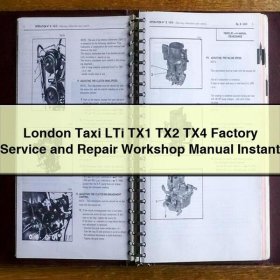 London Taxi LTi TX1/TX2/TX4 Werkstatthandbuch