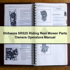 Shibaura SR525 Rasenmäher: Bedienungsanleitung und Ersatzteilkatalog
