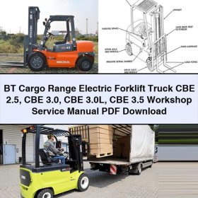 BT Cargo Range Elektro-Gabelstapler CBE 2.5 CBE 3.0 CBE 3.0L CBE 3.5 Werkstatt-Service-Reparaturanleitung