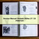 Service Repair Manual Okidata Okifax 27/23 PRINTER