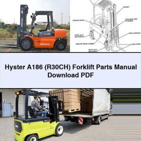 Hyster Gabelstapler A186 (R30CH) Ersatzteilhandbuch