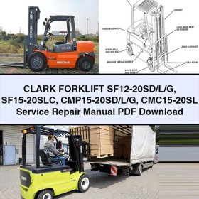 Clark Gabelstapler SF12-20SD/L/G SF15-20SLC CMP15-20SD/L/G CMC15-20SL Service-Handbuch