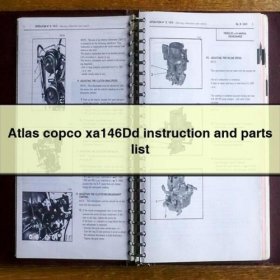 Atlas Copco XA146 DD Anleitung und Ersatzteilliste