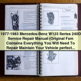 Mercedes-Benz W123 240D Servicehandbuch (1977-1983)