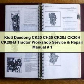Kioti Daedong CK20, CK20J, CK20H, CK20HJ Traktor Werkstatt Handbuch