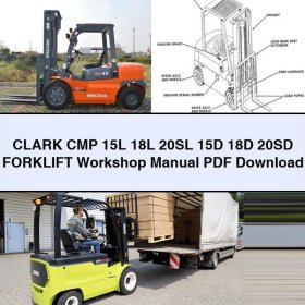 CLARK Gabelstapler Werkstatt Handbuch: CMP 15L, 18L, 20SL, 15D, 18D, 20SD