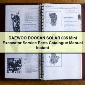 DAEWO DOOSAN SOLAR 035 Minibagger Ersatzteilkatalog