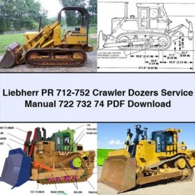 Liebherr Raupenplanierer PR 712-752 Servicehandbuch (722, 732, 74) PDF Download