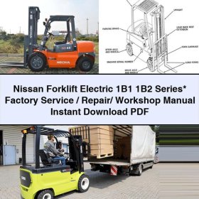 Nissan Gabelstapler Elektromotoren 1B1/1B2 Serie: Werkstatthandbuch