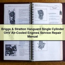 Briggs & Stratton Vanguard Einzylinder OHV Luftgekühlte Motoren Service- und Reparaturhandbuch PDF Download